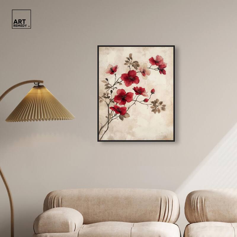 Cherry Bloom Canvas by Art Remedy