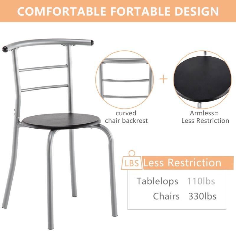 Porch & Den Matomandy Metal 3-piece Bistro Set