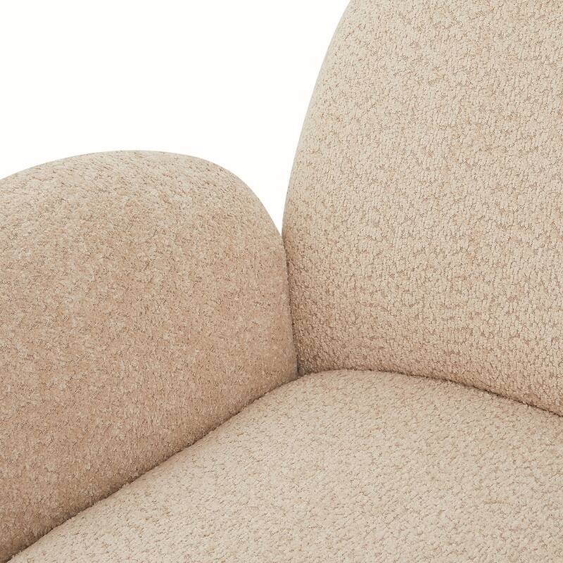 Fabric Swivel Accent Chair With Metal Legs