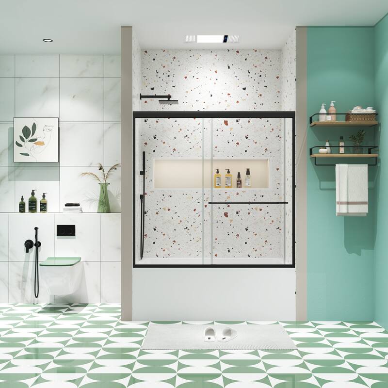 60"W x 58"H Framed Double Sliding Shower Door - 60'' x 58''