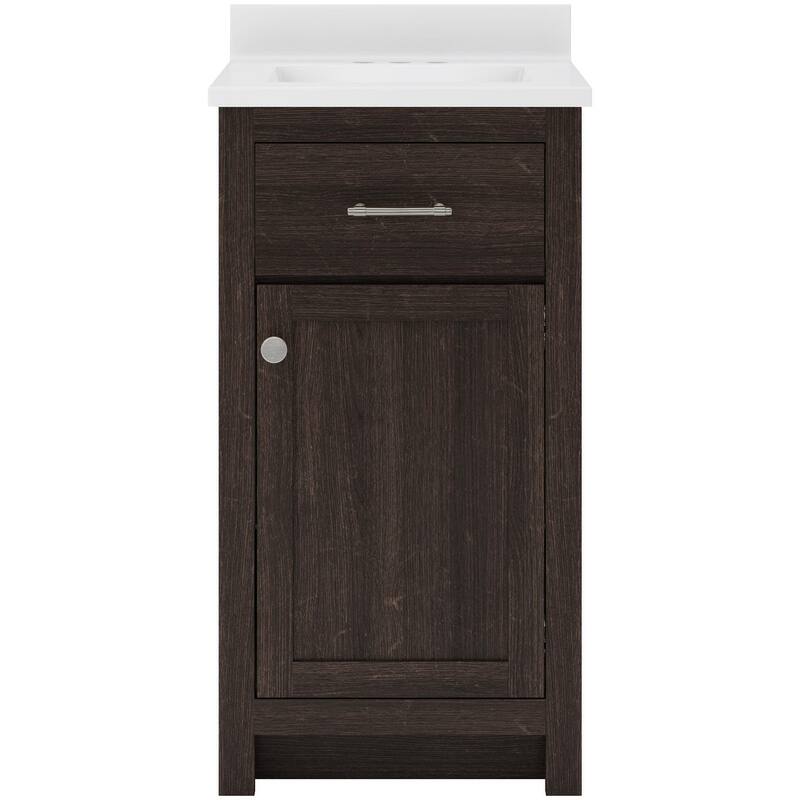 CRAFT + MAIN RSVT1934 Reese 18" Free Standing Single Basin Vanity Set - Mocha