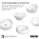 preview thumbnail 6 of 4, Karran Valera 18" Vitreous China Vessel Bathroom Sink in White