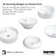preview thumbnail 6 of 4, Karran Valera 19" Vitreous China Vessel Bathroom Sink in White