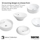 preview thumbnail 6 of 4, Karran Valera 16" Vitreous China Vessel Bathroom Sink in White