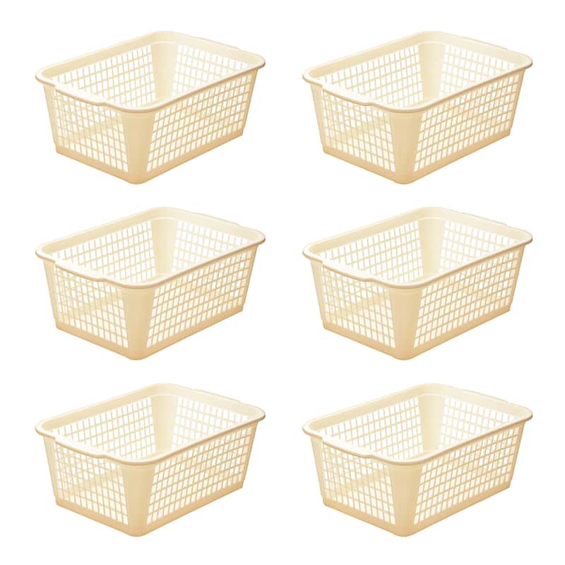 YBM Home Large Plastic Storage Basket for Organizing