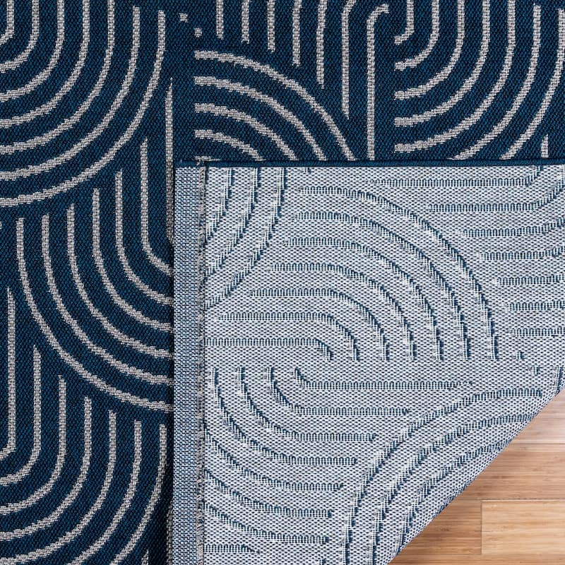 Gertmenian Ringley Luxury Thick Polypropylene Flatwoven Indoor/Outdoor Area Rug Collection