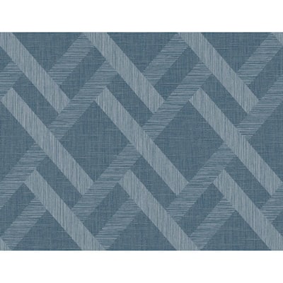 Seabrook Designs Linen Trellis Embossed Vinyl Unpasted Wallpaper