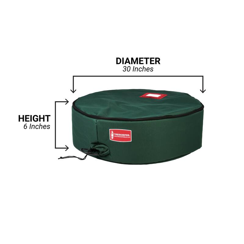 30 in. Padded Christmas Wreath Storage Container