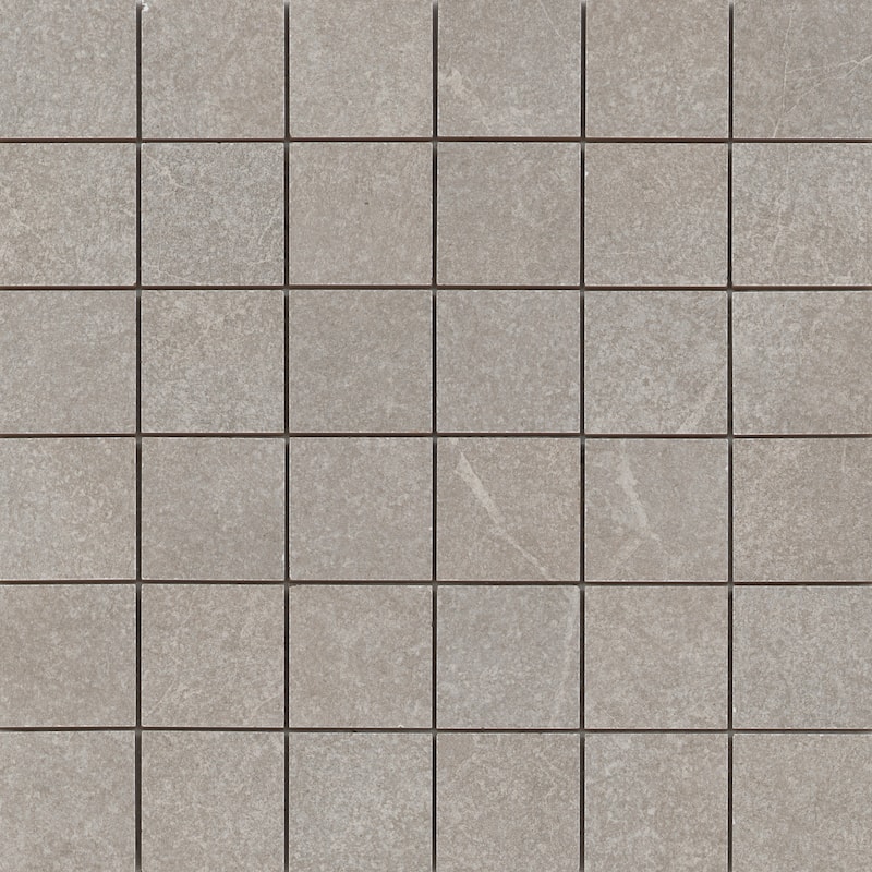 Emser Tile Anthem - 12" x 12" Square Mosaic Wall Tile - Matte Stone