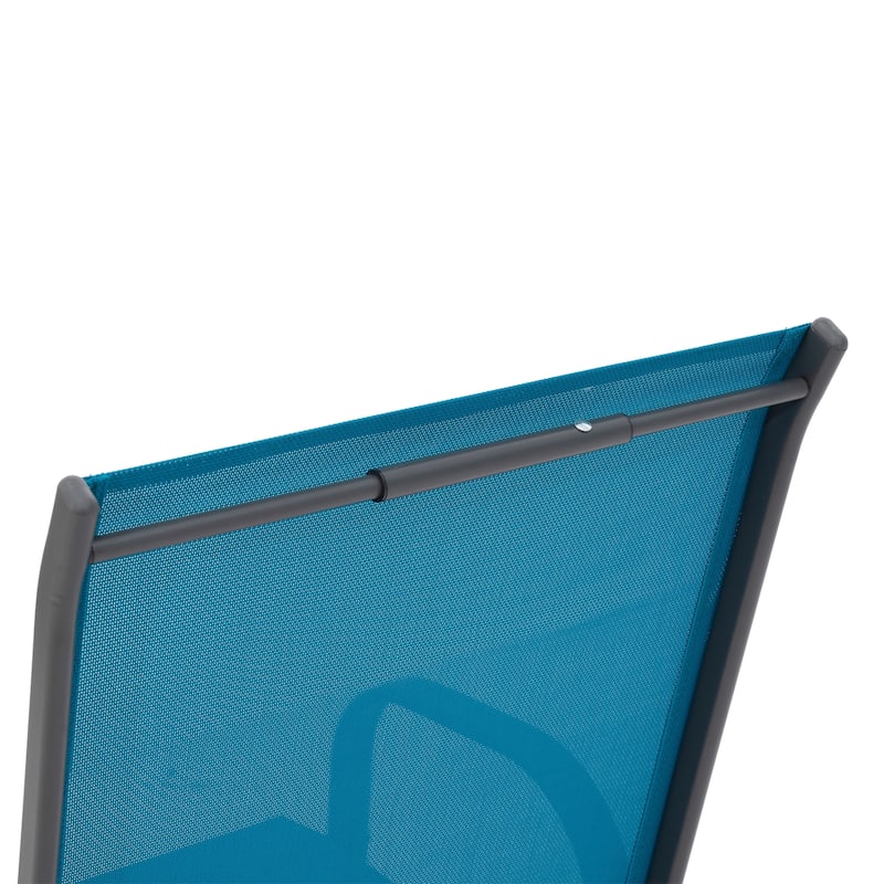 4 Piece Patio Chairs, Outdoor Camping Chairs with Breathable Textilene Fabric, Set of 2 Garden Chairs with Armrest High Backrest