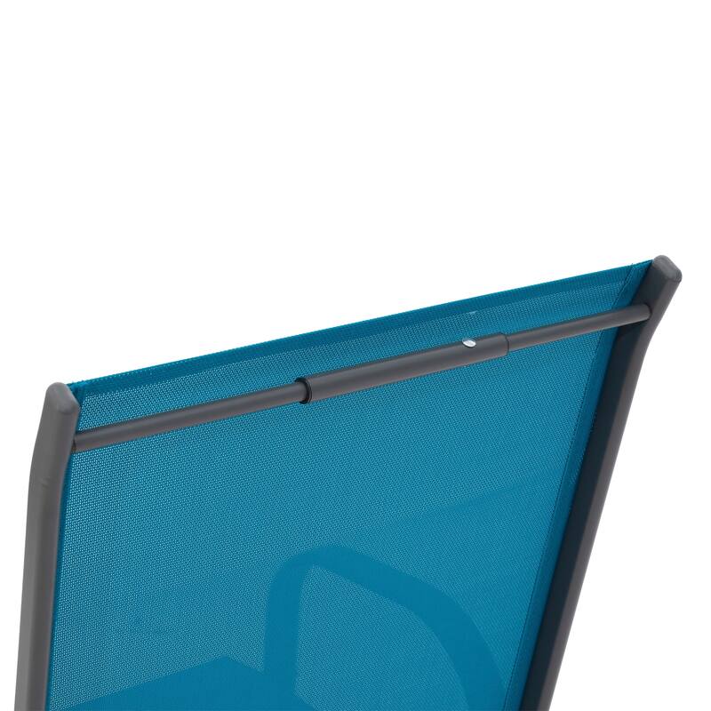 8 Piece Patio Chairs, Camping Chairs with Breathable Textilene Fabric, Set of 2 Chairs with Armrest High Backrest for Garden