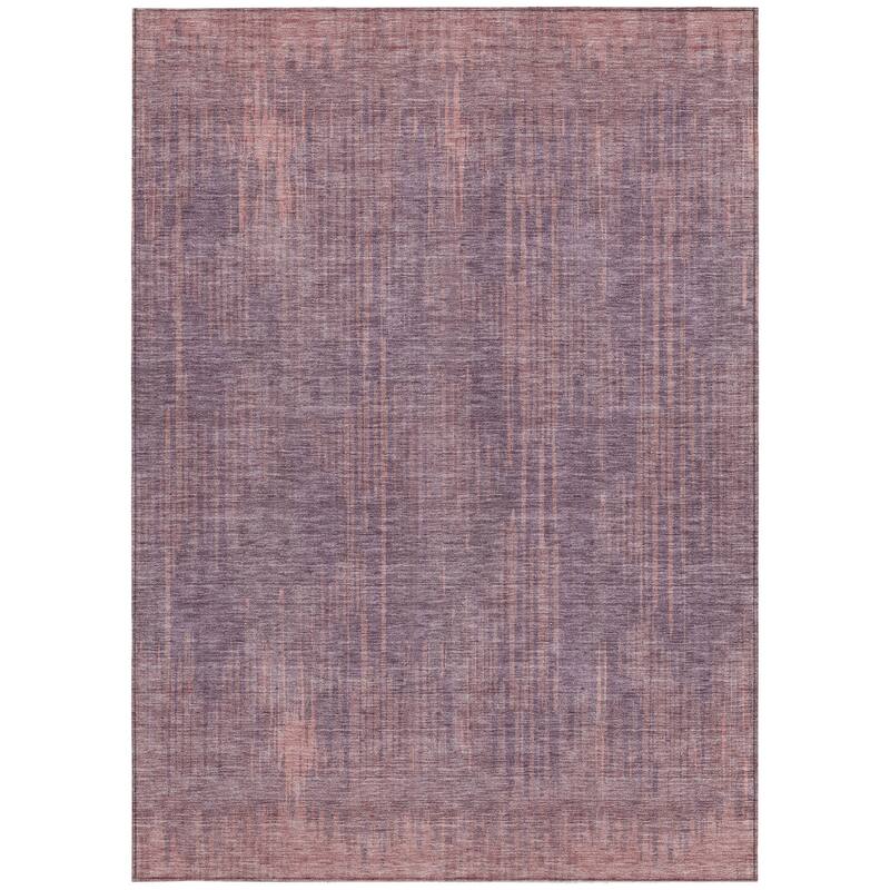 HomeRoots Striped Transitional Rectangle Outdoor Rug