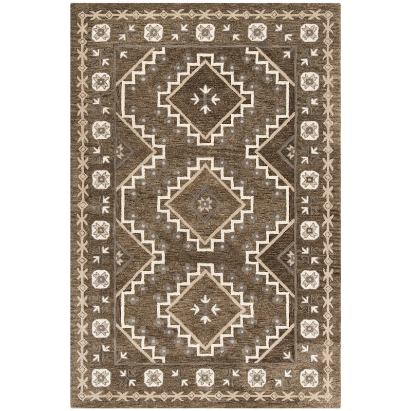 SAFAVIEH Handmade Bella Forough Modern Floral Wool Rug