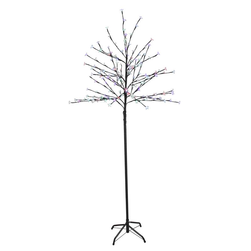 6' LED Lighted Cherry Blossom Flower Tree - Color Changing Lights - 36