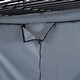 preview thumbnail 12 of 38, Metal & Wood Full Size Loft Metal Bed with Desk,Power Outlet,LED and Wardrobe