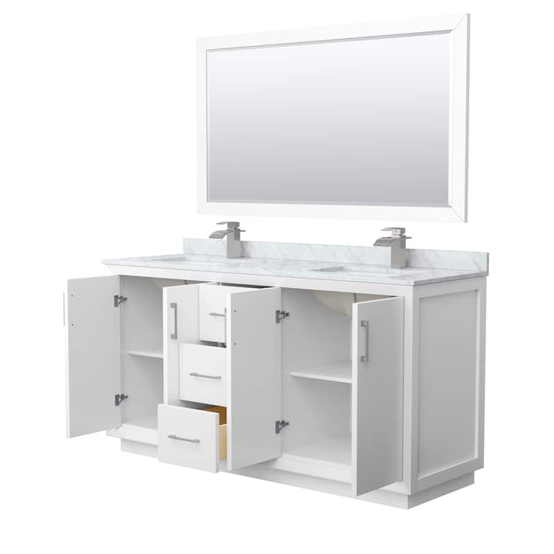 Wyndham Collection WCF414166D-NAT-UNSM58 Strada 66" Free Standing