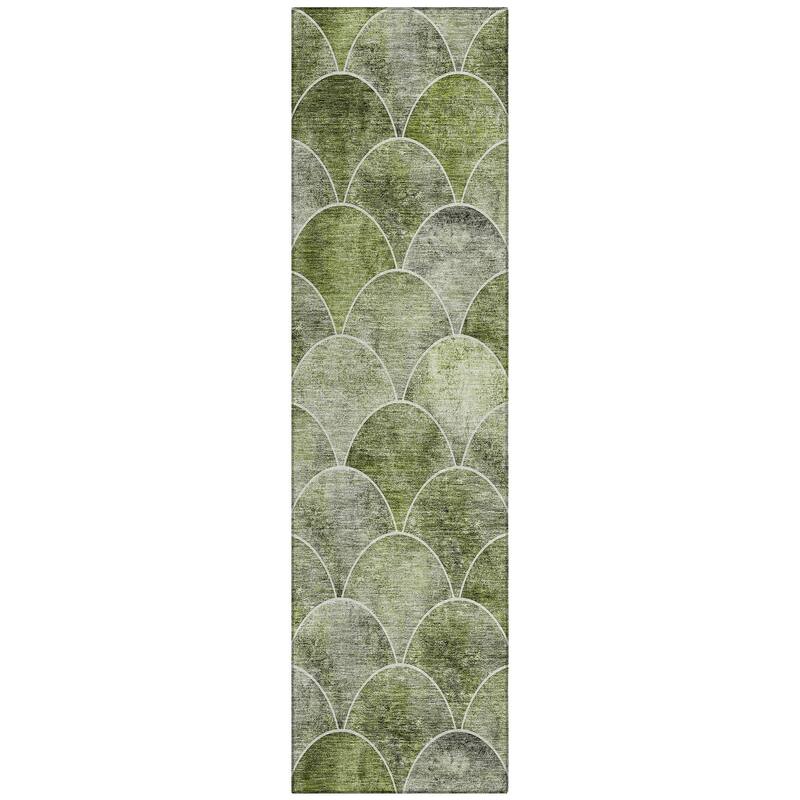 Machine Washable Indoor/ Outdoor Chantille Contemporary Rug