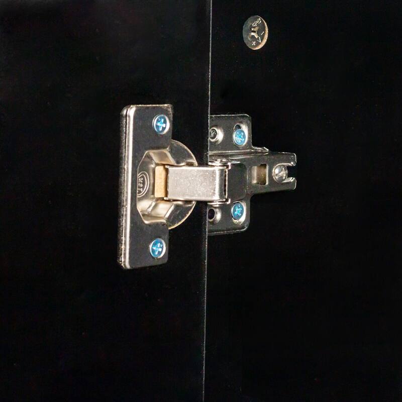 GDF Studio - Judland Rustic 31.50" Tall Freestanding Sideboard Storage Cabinet with Doors and Open Shelves