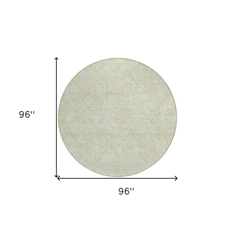 HomeRoots Floral Transitional Rectangle Outdoor Rug
