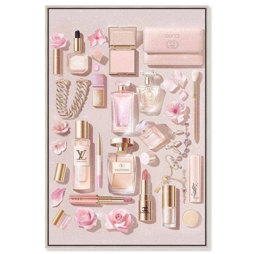 Light Make Up Accessories Canvas by Art Remedy