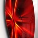 preview thumbnail 3 of 5, Designart 'Red and Yellow Rays' Oversized Modern Wall CLock