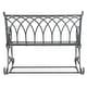 preview thumbnail 30 of 41, SAFAVIEH Ressi Victorian Scroll Iron Outdoor Rocking Bench. - 43 in. W x 33 in. D x 37 in. H