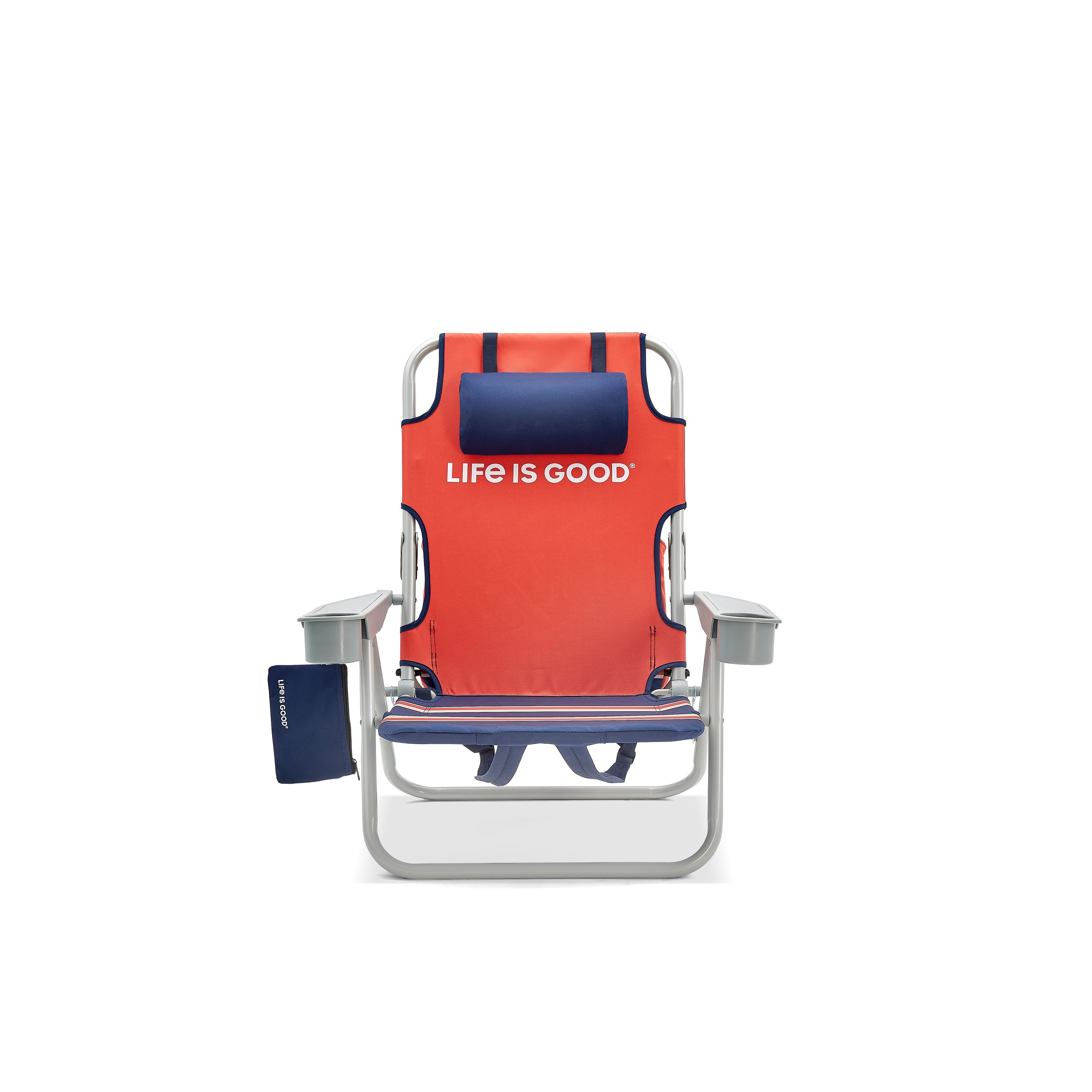 Life Is Good Beach Chair with Silver Frame Bed Bath Beyond 33387792