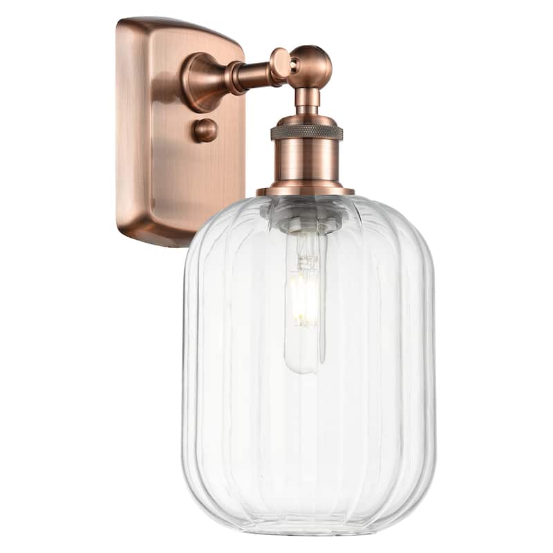 Innovations Lighting 516-1W-13-7 Preston Sconce Preston 13" Tall Wall - Antique Copper / Clear