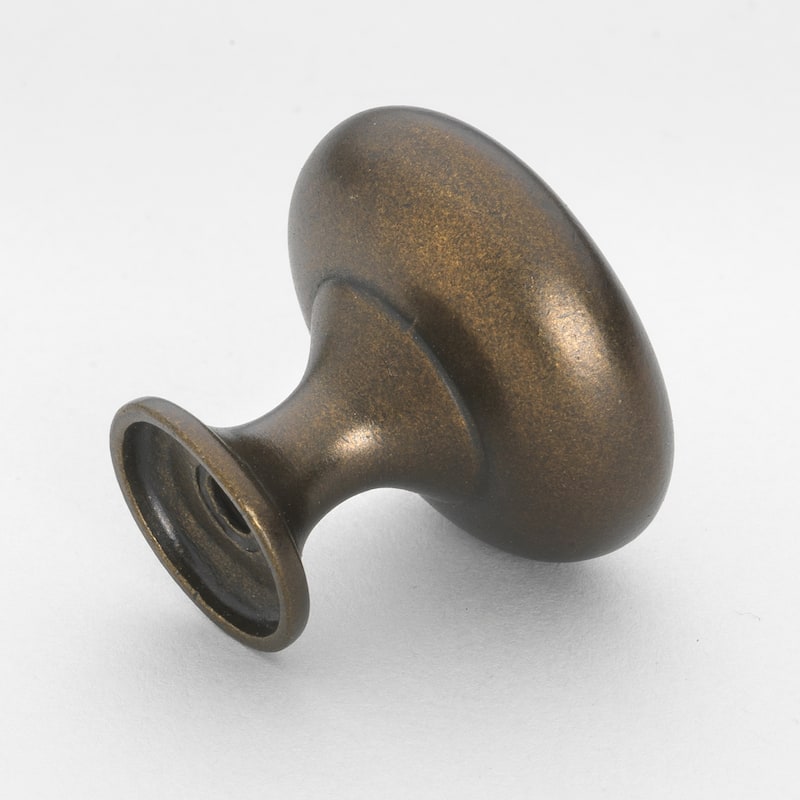 GlideRite 5-Pack 1-1/8 in. Antique Round Solid Cabinet Knobs