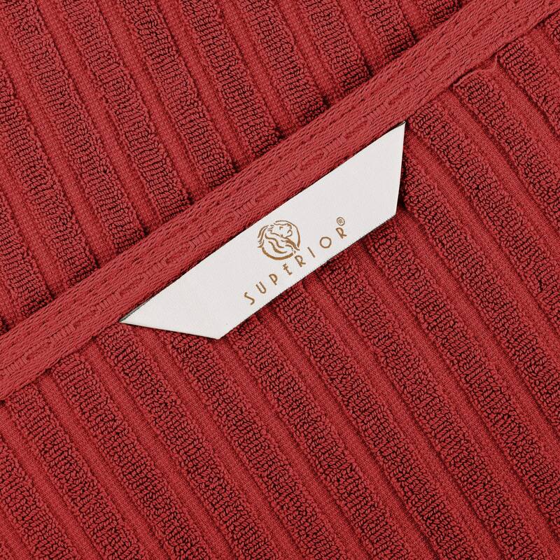 Superior Soho Ribbed Cotton Hand Towel Set of 4