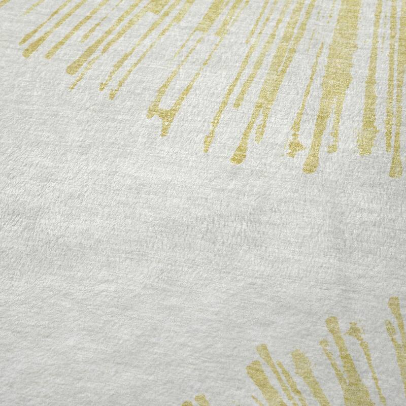 Premium Machine Washable Contemporary Burst Sherpa Throw Blanket