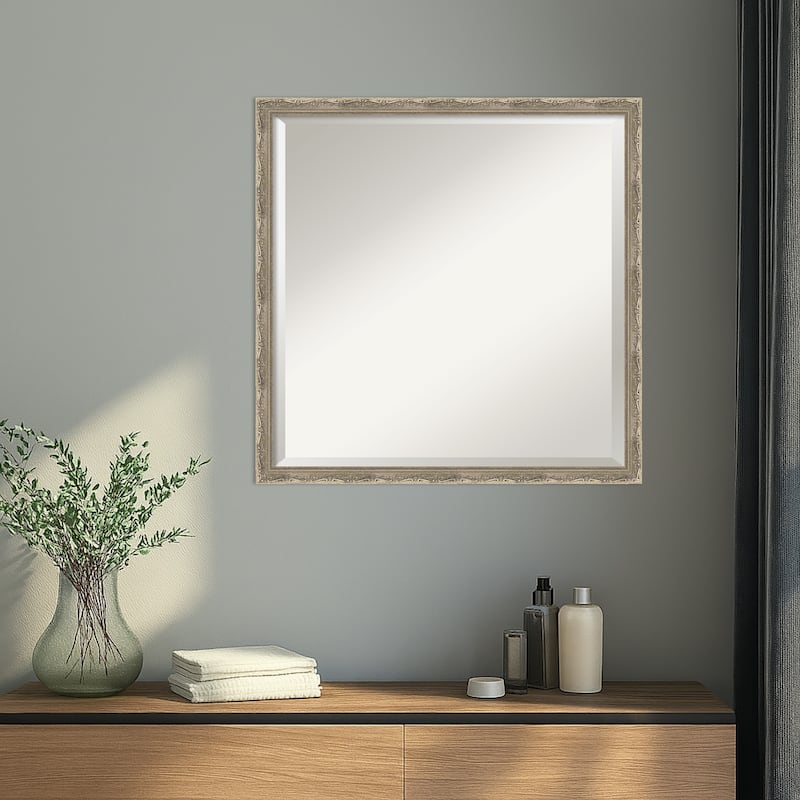 Mila Beveled Wood Framed Wall Mirror