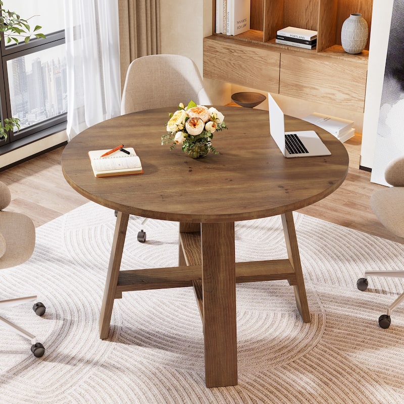 Solid Wood Conference Table, Meeting Seminar Business Desk for Conference Room Home Office