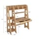 preview thumbnail 22 of 26, Natural Wood 2-Drawer Kids Desk with Hutch