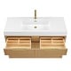 preview thumbnail 77 of 77, Hohhot Bath Vanity with Integrated Stone Sink Top without Mirror