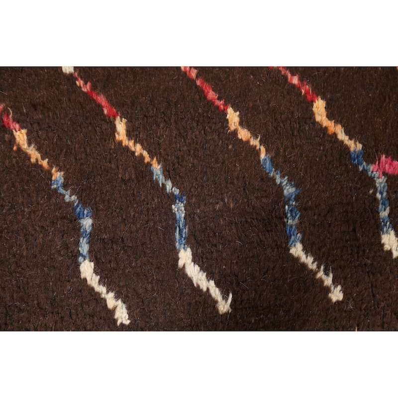 Contemporary Geometric Moroccan Oriental Area Rug Handmade Wool Carpet - 8'2" x 10'5"