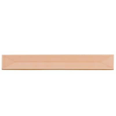 Apollo tile 2" x 16" Horizonte Glossy Powder Pink Ceramic Tile (10.76 sq ft/case) - 50 Pack