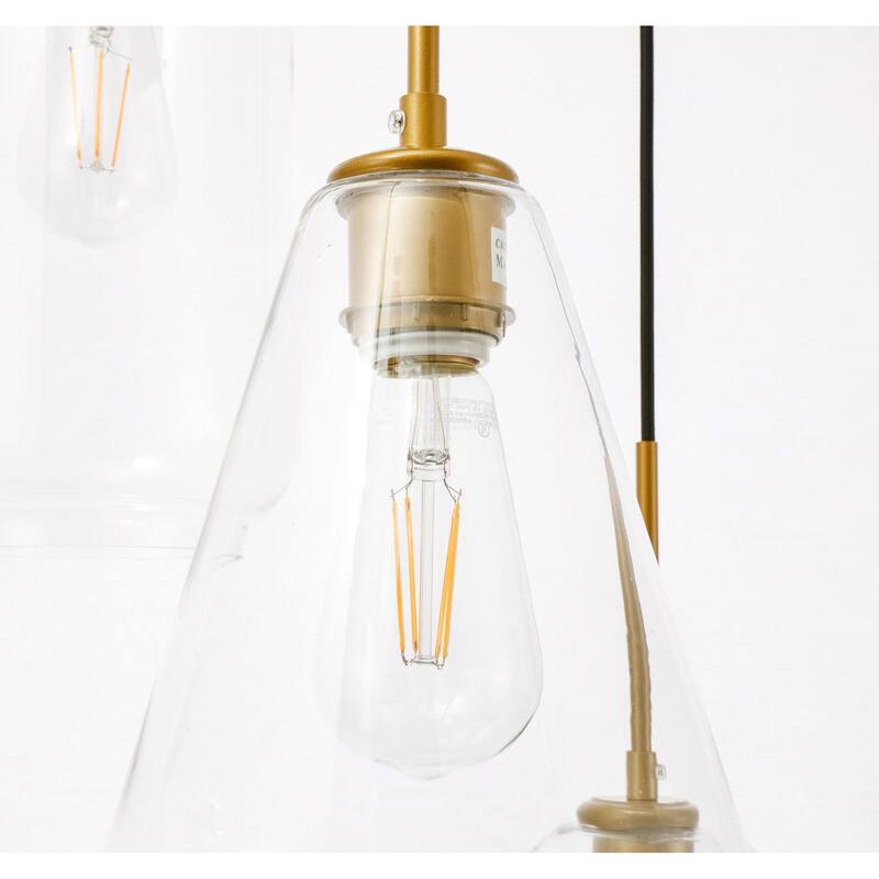 Gerald Glass 3-light Pendant