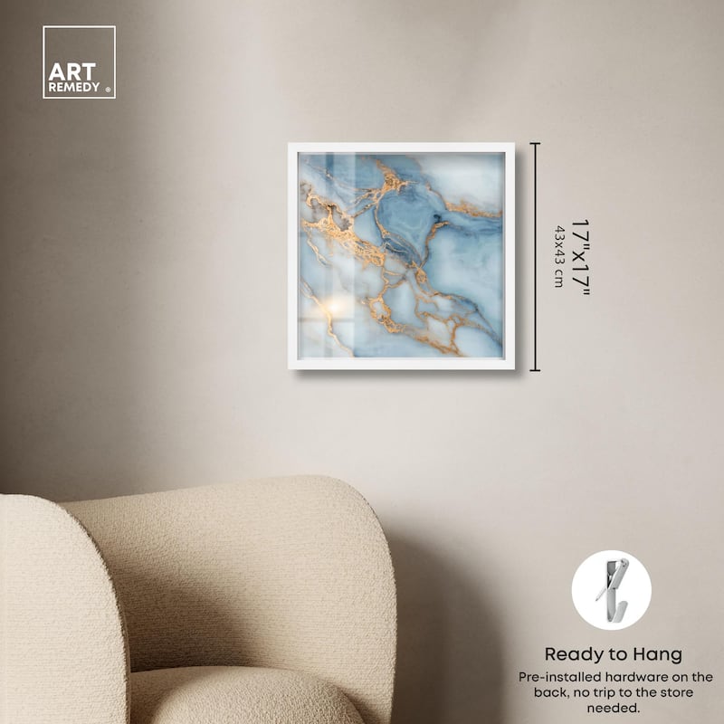 Azure Veins Shadowbox by Art Remedy