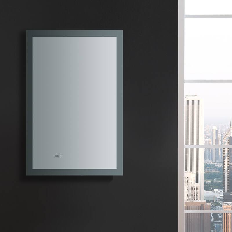 Fresca Luminosa 36" x 24" Framed Bathroom Mirror with Halo LED
