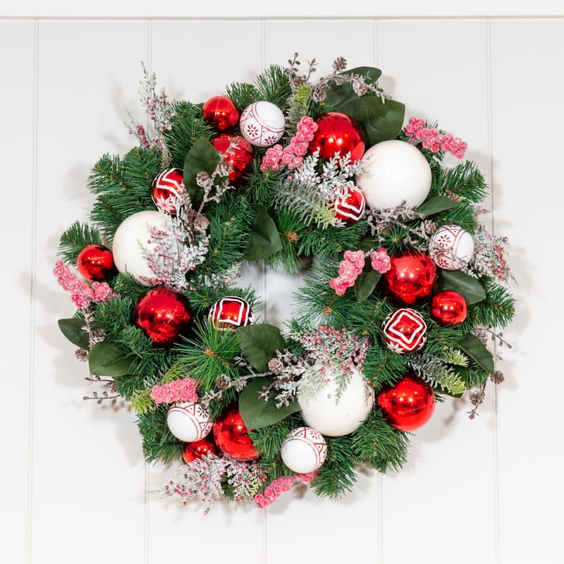 Village Lighting 24 in. Wreath - Nordic
