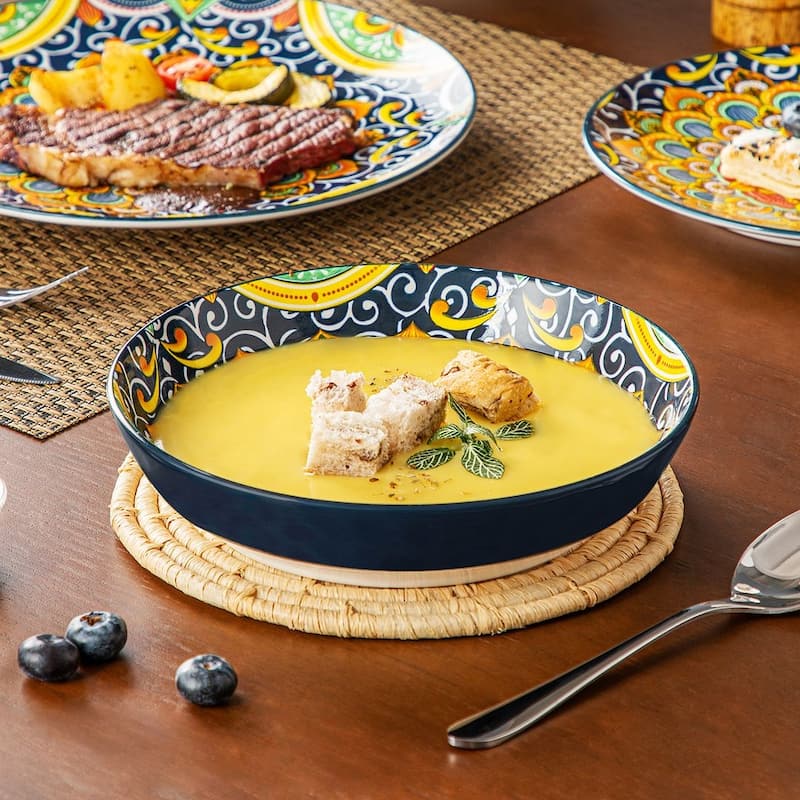 vancasso Bohemian Porcelain Pattern Dinnerware Set