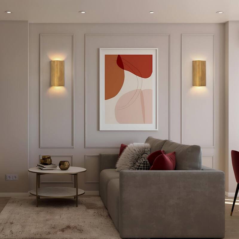 Led mount light brown wall lights metal corridor light