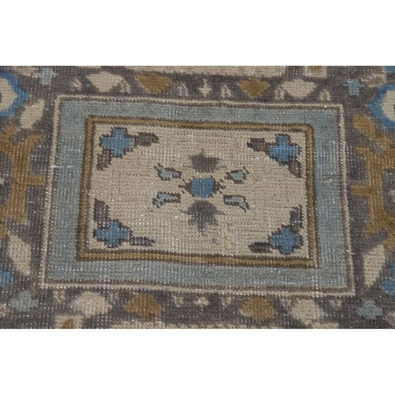 Geometric Tabriz Persian Rug Traditional Oriental Handmade Wool Carpet - 6'10"x 9'4"