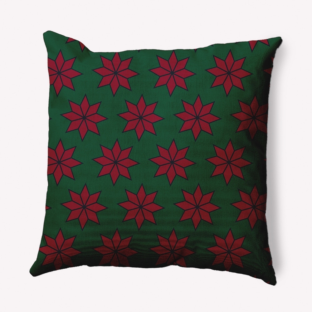 Christmas Stars Christmas Soft Spun Polyester Decorative Throw Pillow
