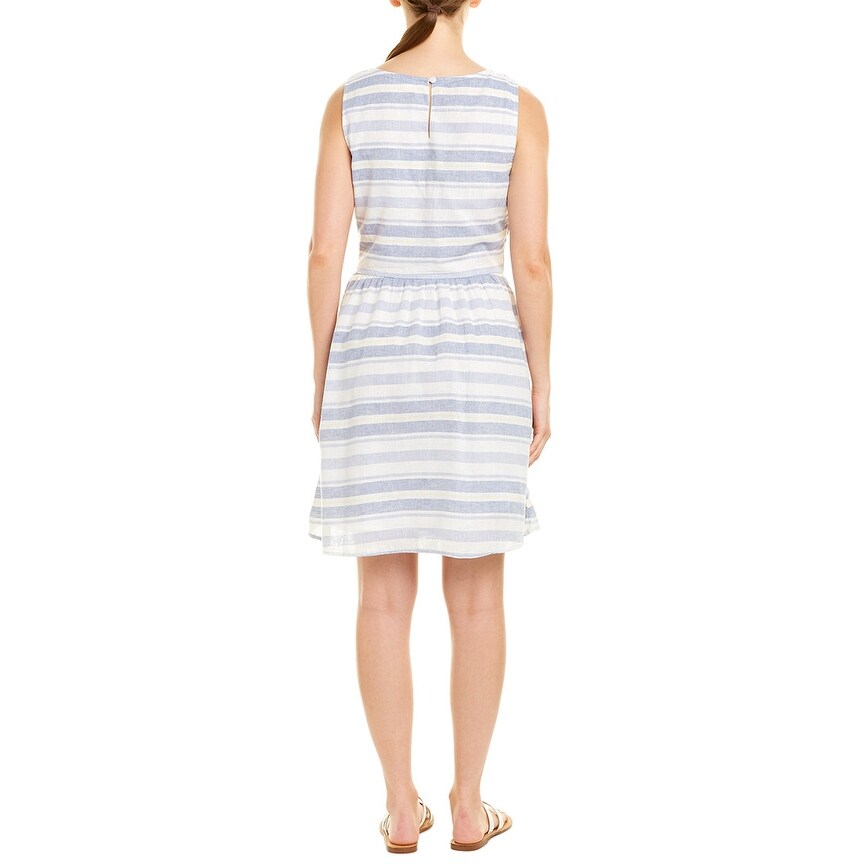 beachlunchlounge linen blend shift dress