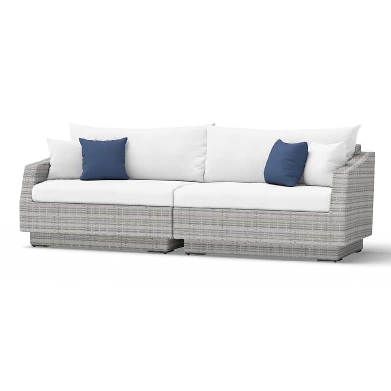 Cannes 4 Piece Sunbrella Outdoor Patio Sectional & Table