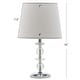 preview thumbnail 7 of 5, SAFAVIEH Lighting 15-inch Derry White Shade Stacked Crystal Orb Table Lamp (Set of 2) - 9"W x 9"D x 15"H