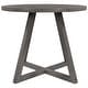 preview thumbnail 7 of 6, Mid-Century Wood Round Dining Table with X-shape Legs for Small Places, Gray