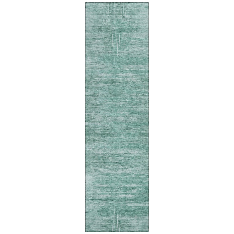 Machine Washable Indoor/ Outdoor Chantille Solid Ombre Rug